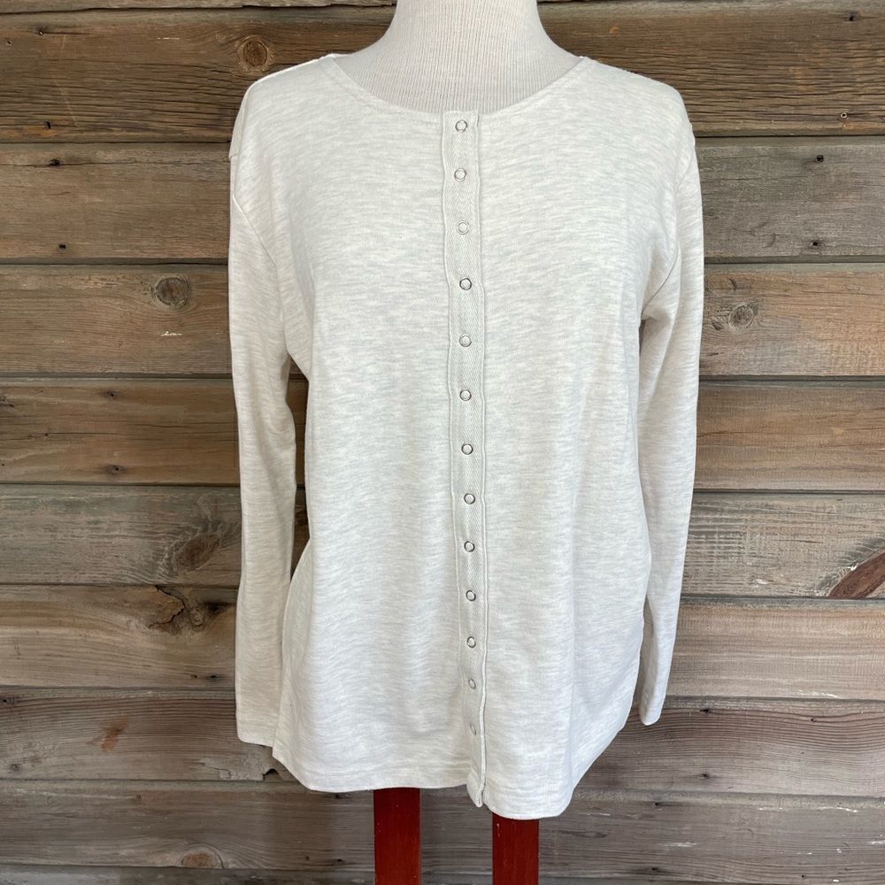 Passports Button Down Long Sleeve T-Shirt Size S EUC